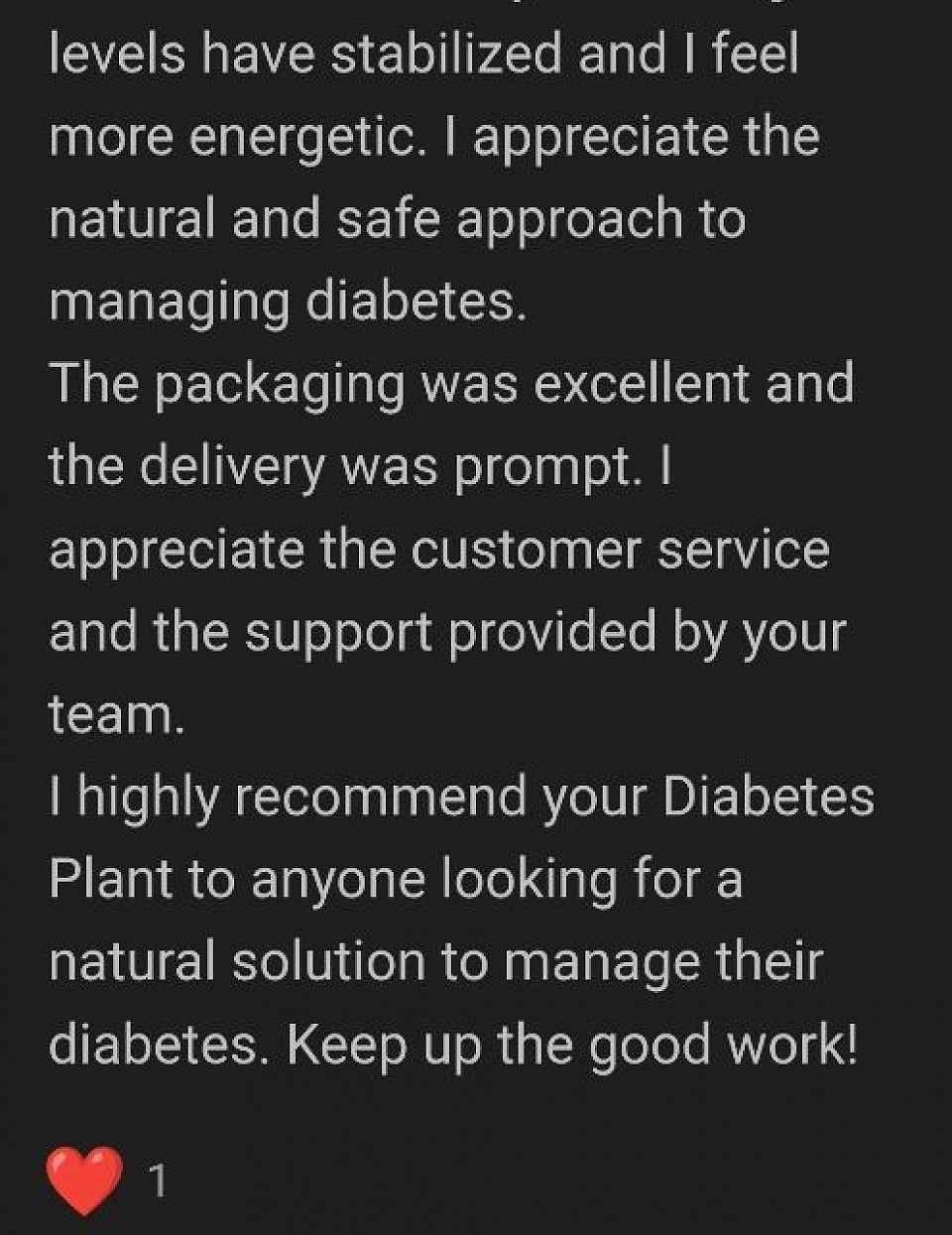 Happy Customer Review